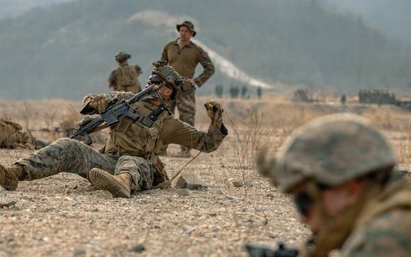 U.S. Marines Rehearse Dry Fire Squad Attacks During KMEP 26.1