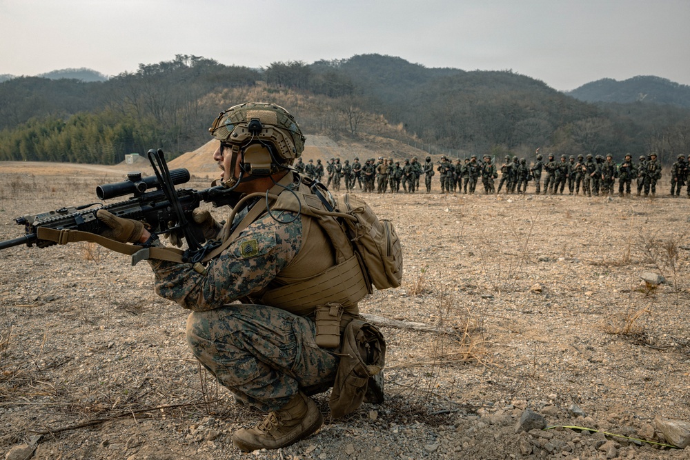 U.S. Marines Rehearse Dry Fire Squad Attacks During KMEP 26.1