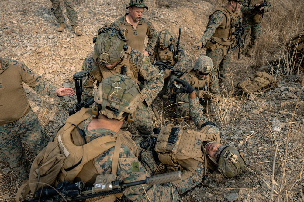 U.S. Marines Rehearse Dry Fire Squad Attacks During KMEP 26.1