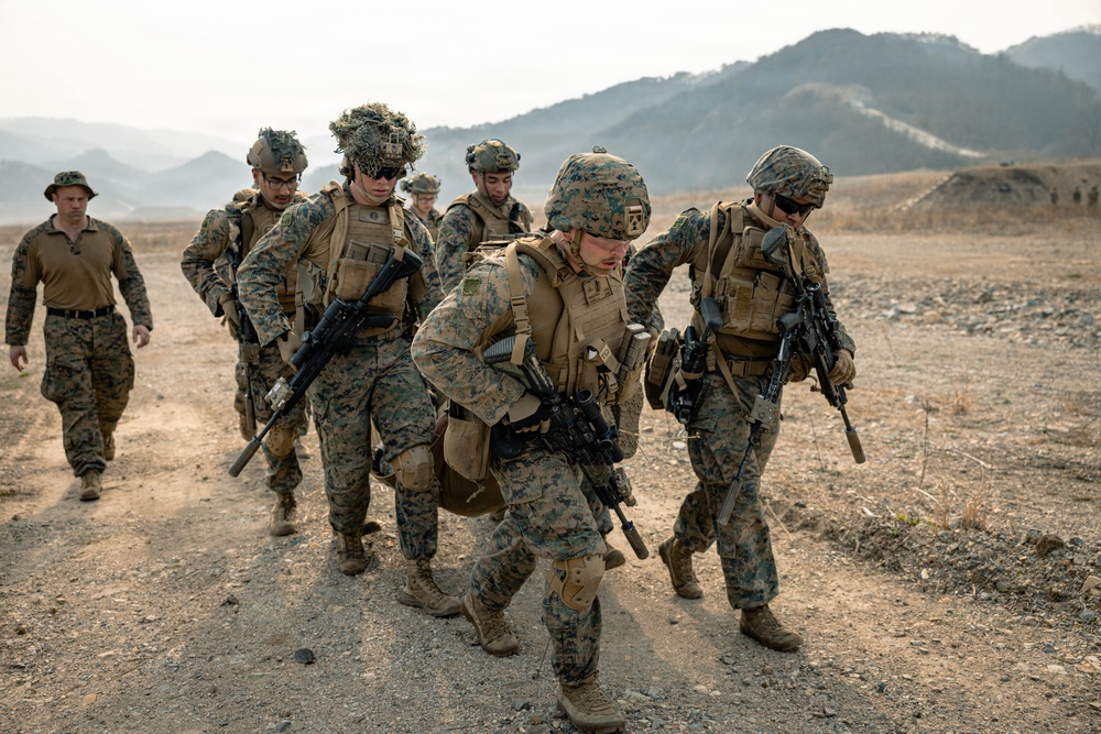 U.S. Marines Rehearse Dry Fire Squad Attacks During KMEP 26.1