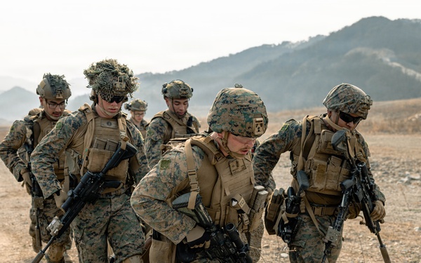 U.S. Marines Rehearse Dry Fire Squad Attacks During KMEP 26.1
