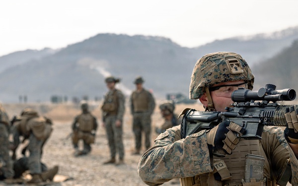 U.S. Marines Rehearse Dry Fire Squad Attacks During KMEP 26.1