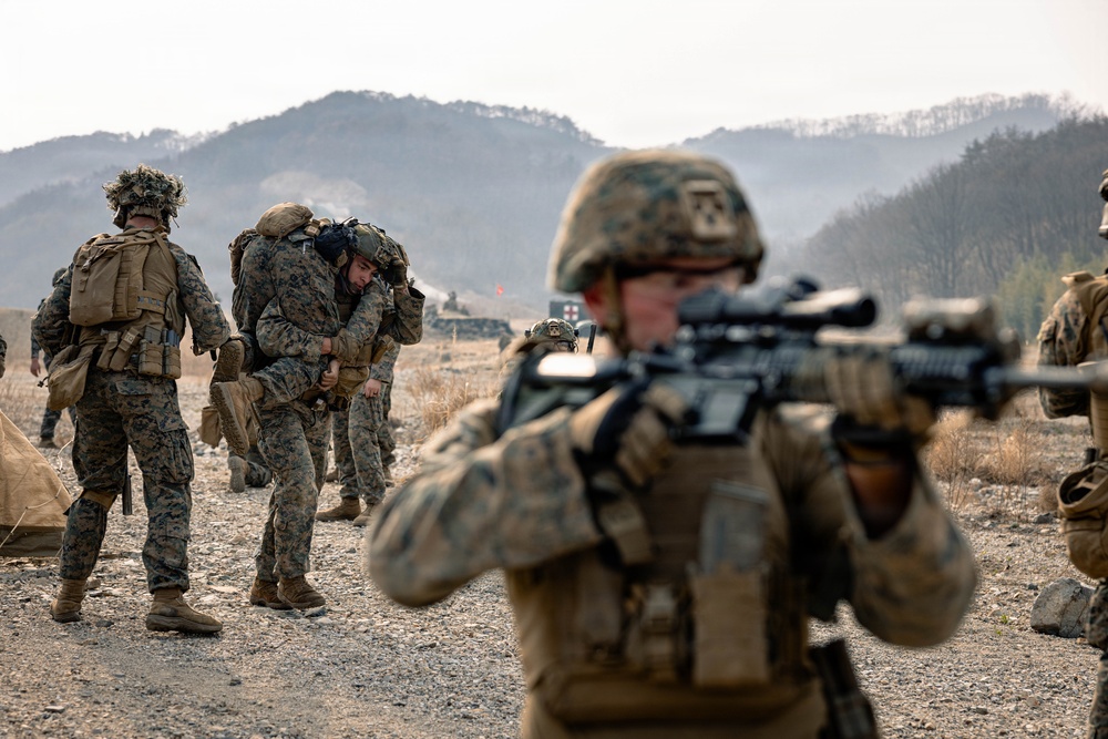 U.S. Marines Rehearse Dry Fire Squad Attacks During KMEP 26.1