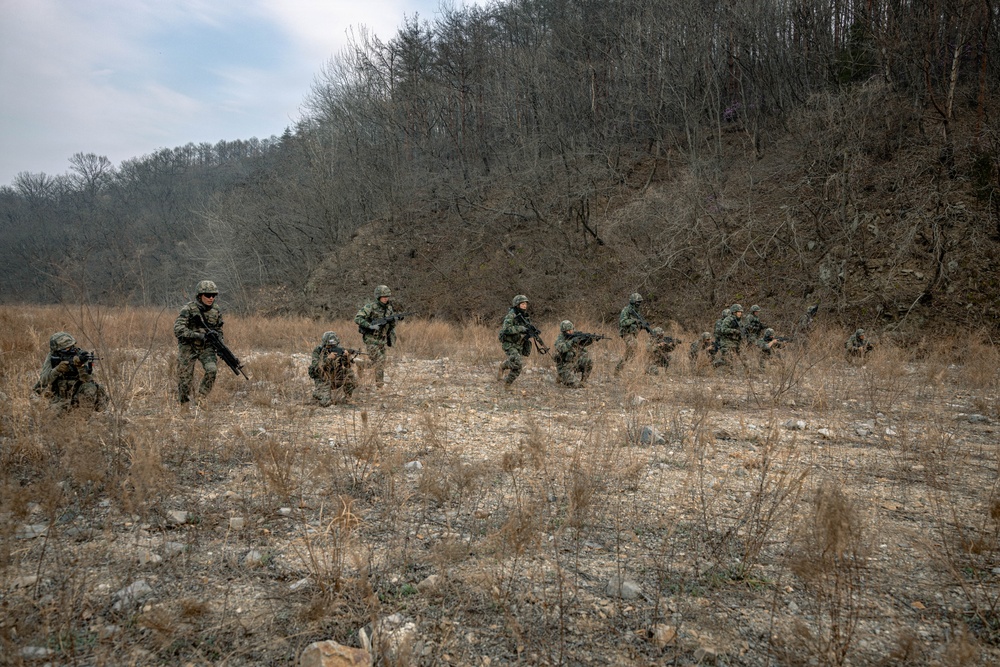 U.S. Marines Rehearse Dry Fire Squad Attacks During KMEP 26.1