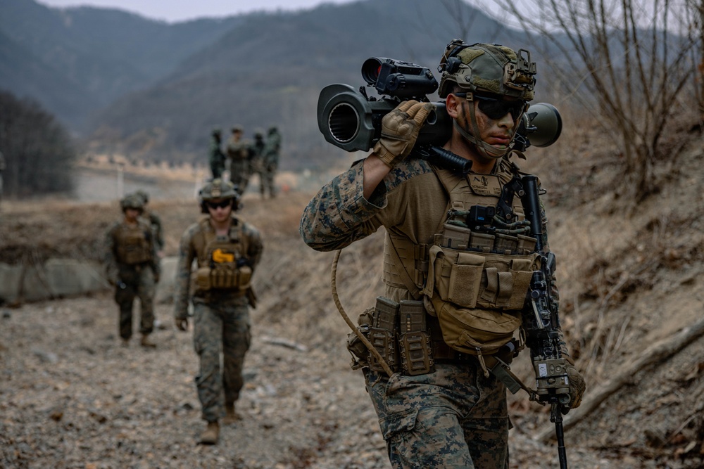 U.S. Marines Rehearse Live Fire Squad Attacks During KMEP 26.1