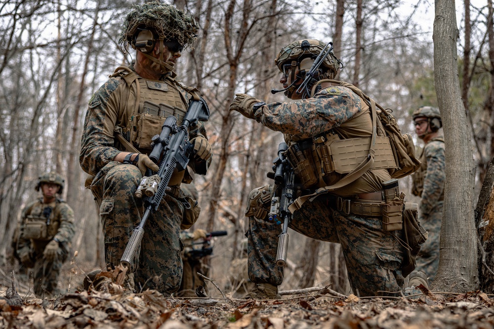 U.S. Marines Rehearse Live Fire Squad Attacks During KMEP 26.1