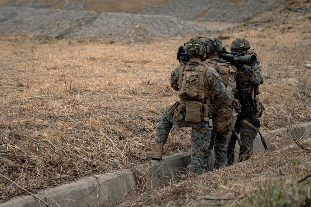 U.S. Marines Rehearse Live Fire Squad Attacks During KMEP 26.1