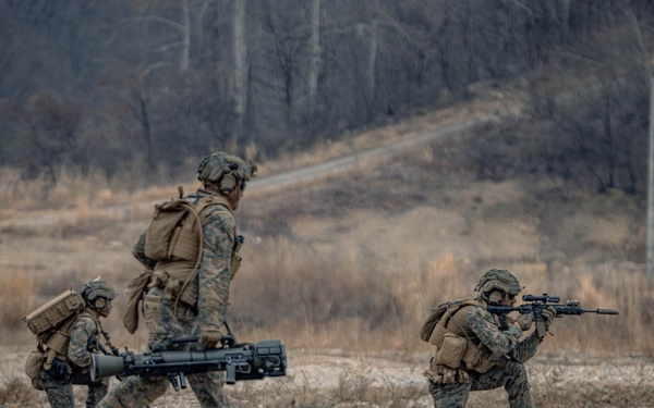U.S. Marines Rehearse Live Fire Squad Attacks During KMEP 26.1