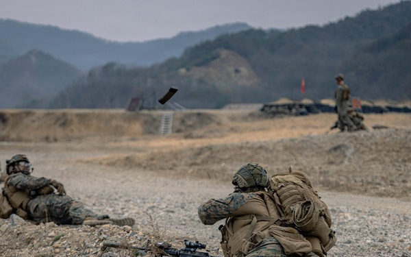 U.S. Marines Rehearse Live Fire Squad Attacks During KMEP 26.1