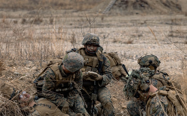 U.S. Marines Rehearse Live Fire Squad Attacks During KMEP 26.1