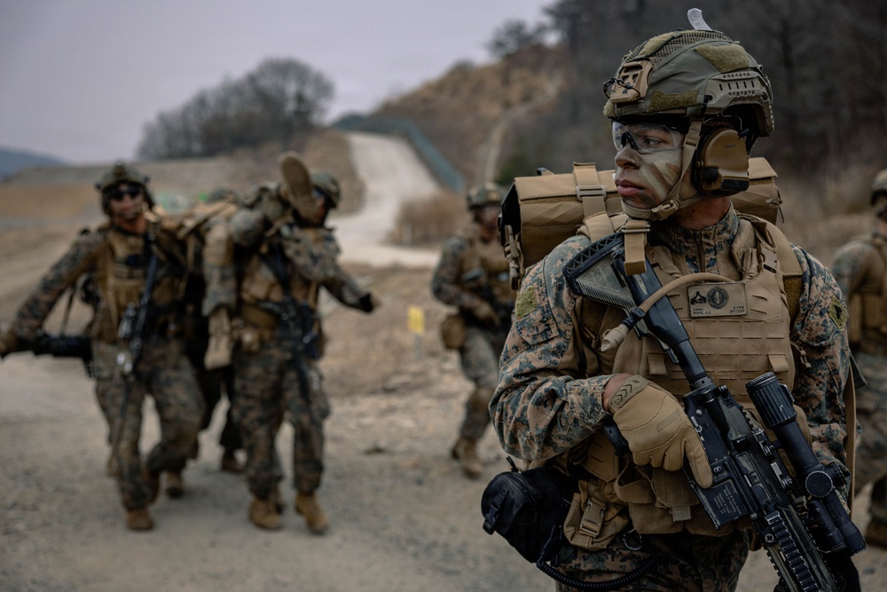 U.S. Marines Rehearse Live Fire Squad Attacks During KMEP 26.1