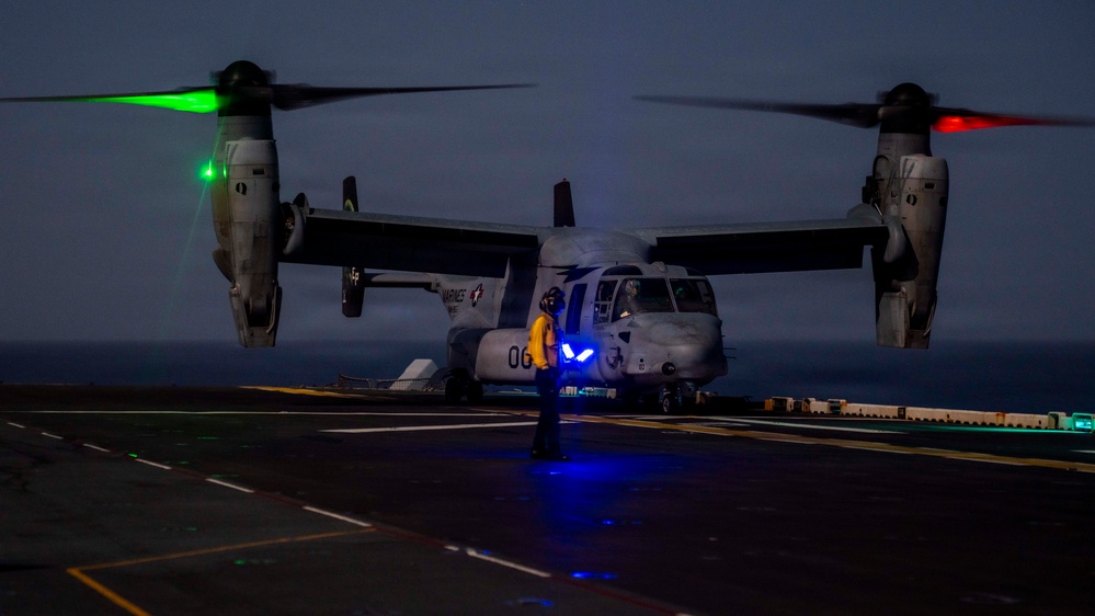 USS Tripoli (LHA 7) supports Operation Epic Fury
