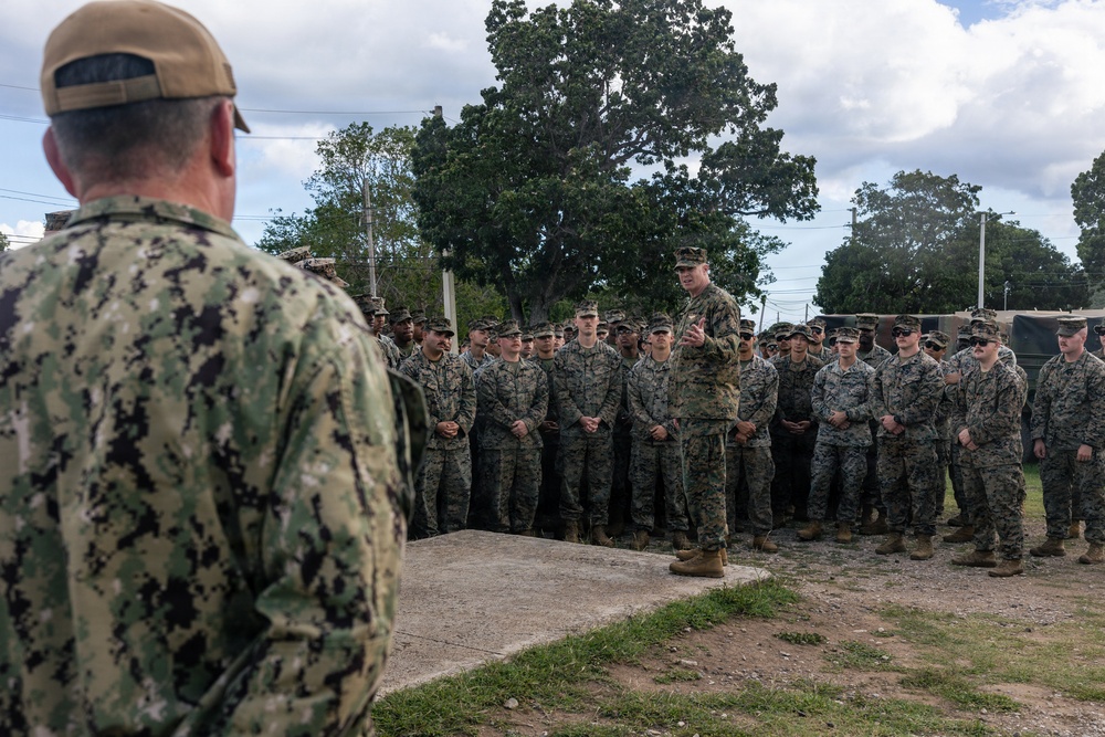 22nd MEU (SOC) and PHIBRON 8 Leadership Visit Camp Santiago