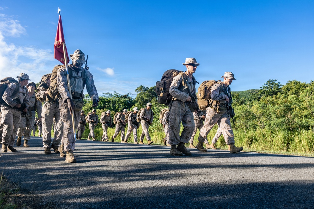 22nd MEU (SOC) | Golf Battery Conducts Hike at Camp Santiago
