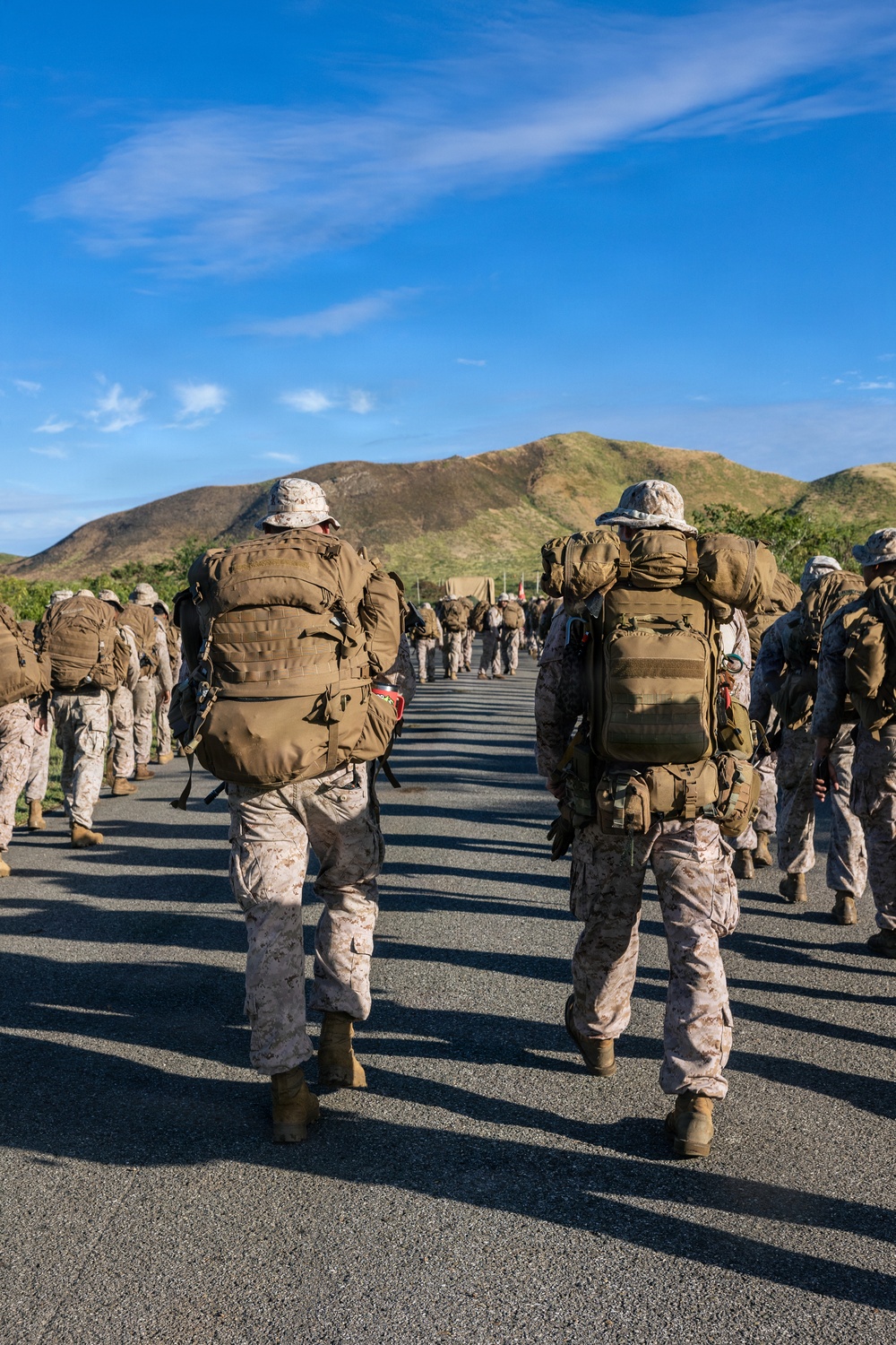 22nd MEU (SOC) | Golf Battery Conducts Hike at Camp Santiago