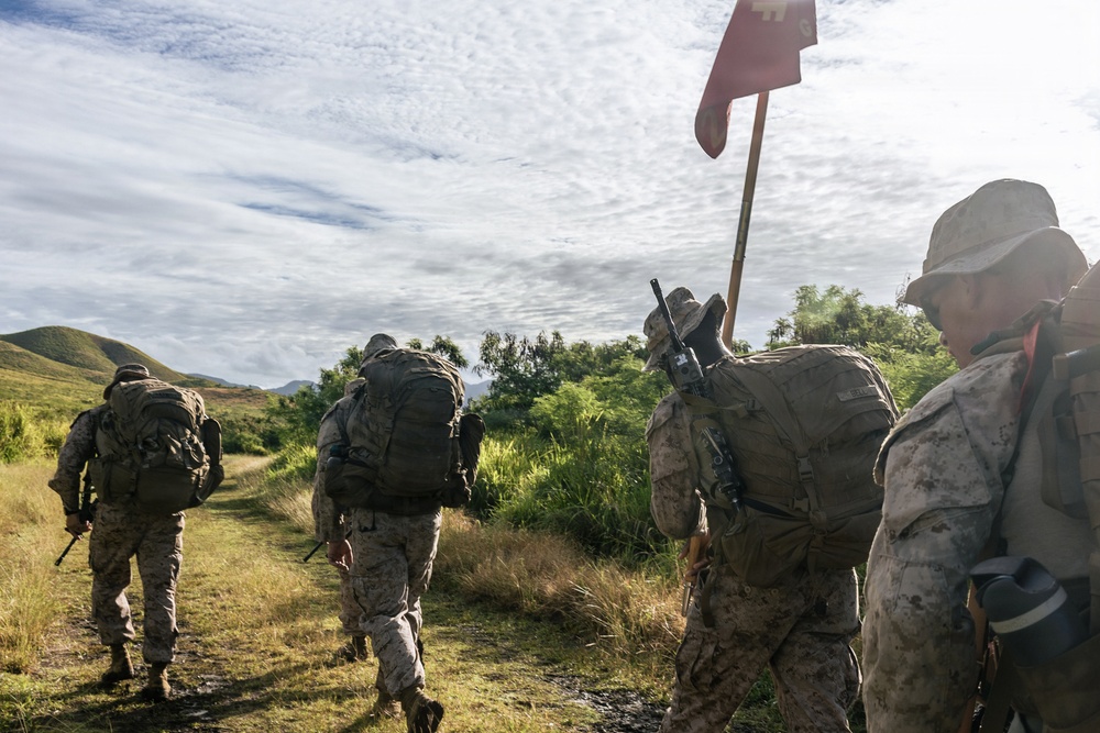 22nd MEU (SOC) | Golf Battery Conducts Hike at Camp Santiago