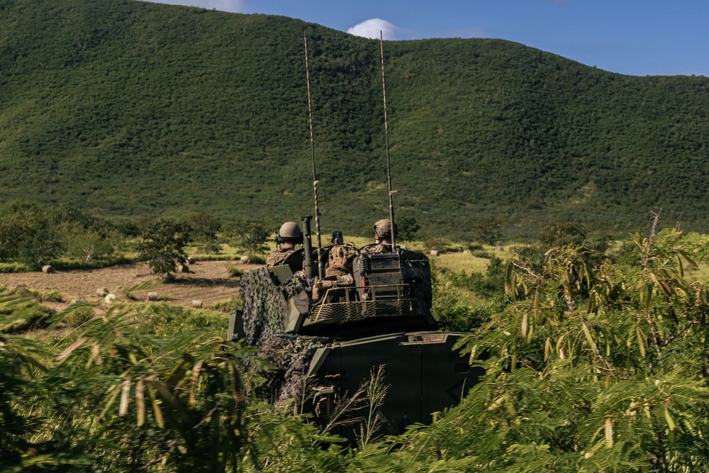 22nd MEU (SOC) | LAR Conducts Maneuver and Patrol Training at Camp Santiago