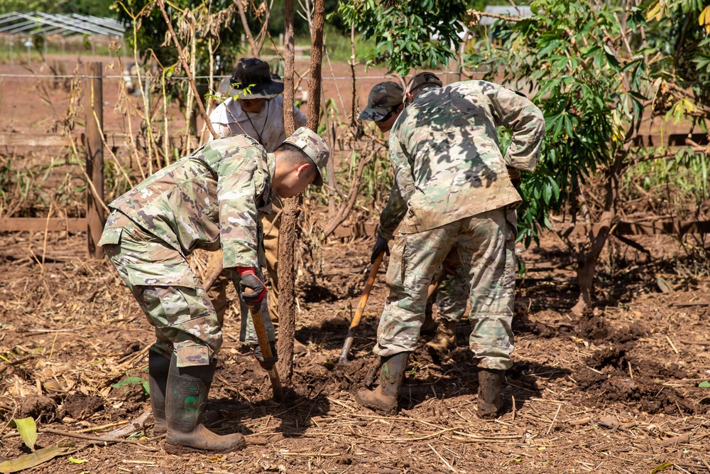 Hawaii National Guard assists Waialua community with flood debris removal