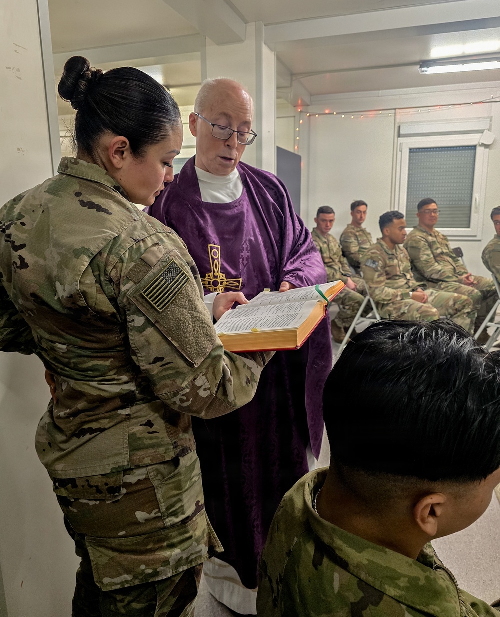 U.S. Soldiers celebrate their faith with Easter Service while deployed