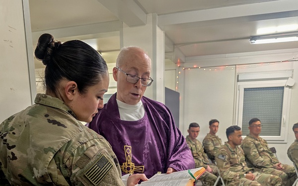 U.S. Soldiers celebrate their faith with Easter Service while deployed