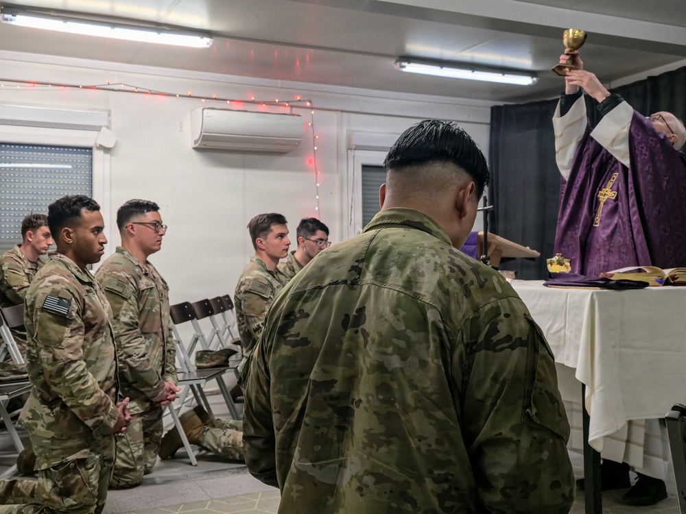 U.S. Soldiers celebrate their faith with Easter Service while deployed