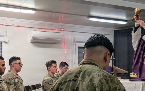 U.S. Soldiers celebrate their faith with Easter Service while deployed