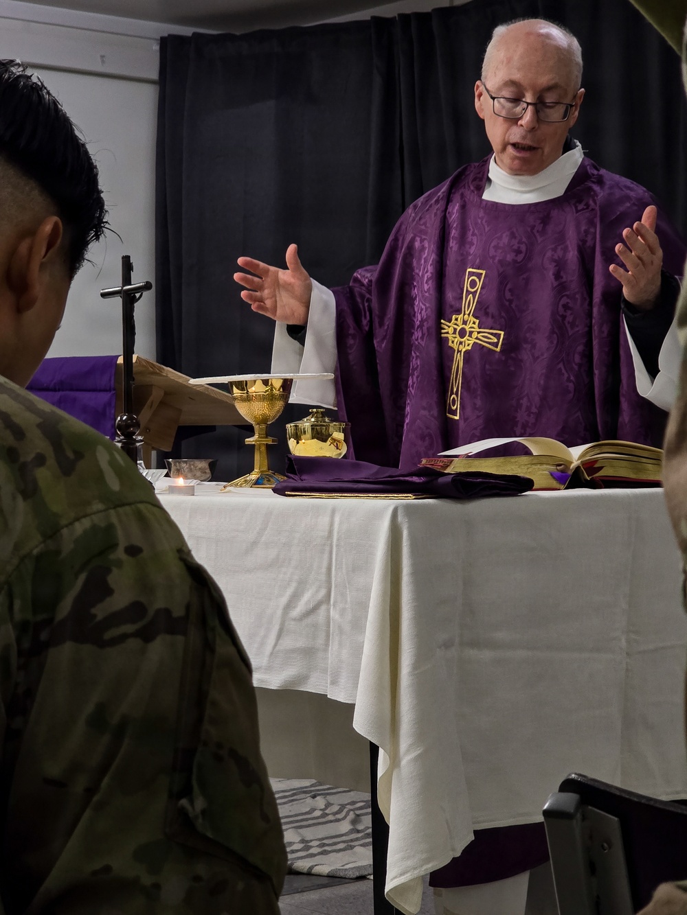 U.S. Soldiers celebrate their faith with Easter Service while deployed