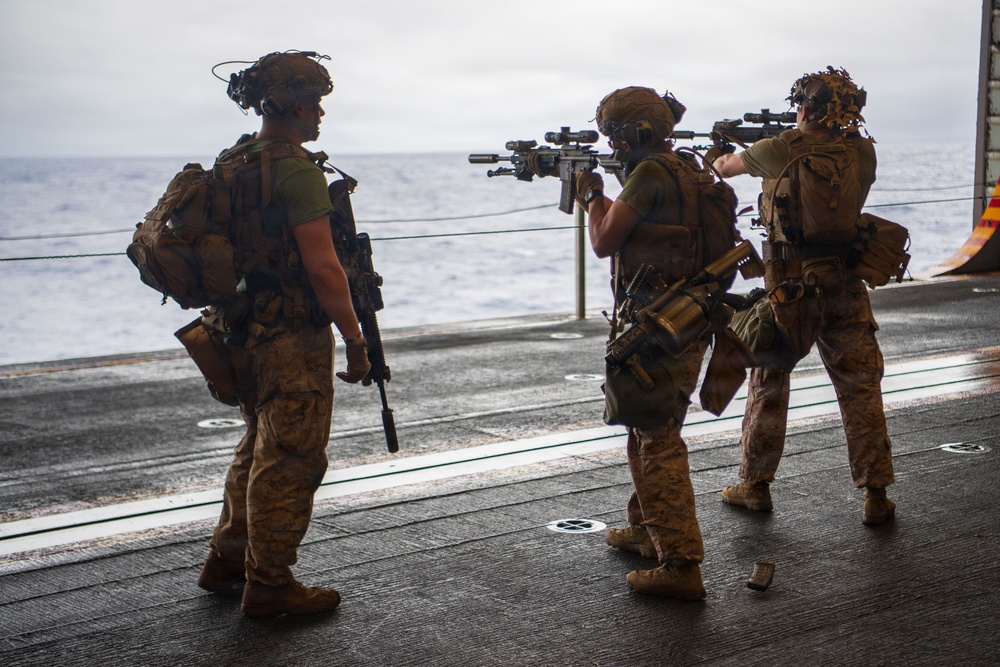 Boxer Conducts Maintenance and Marine Drills