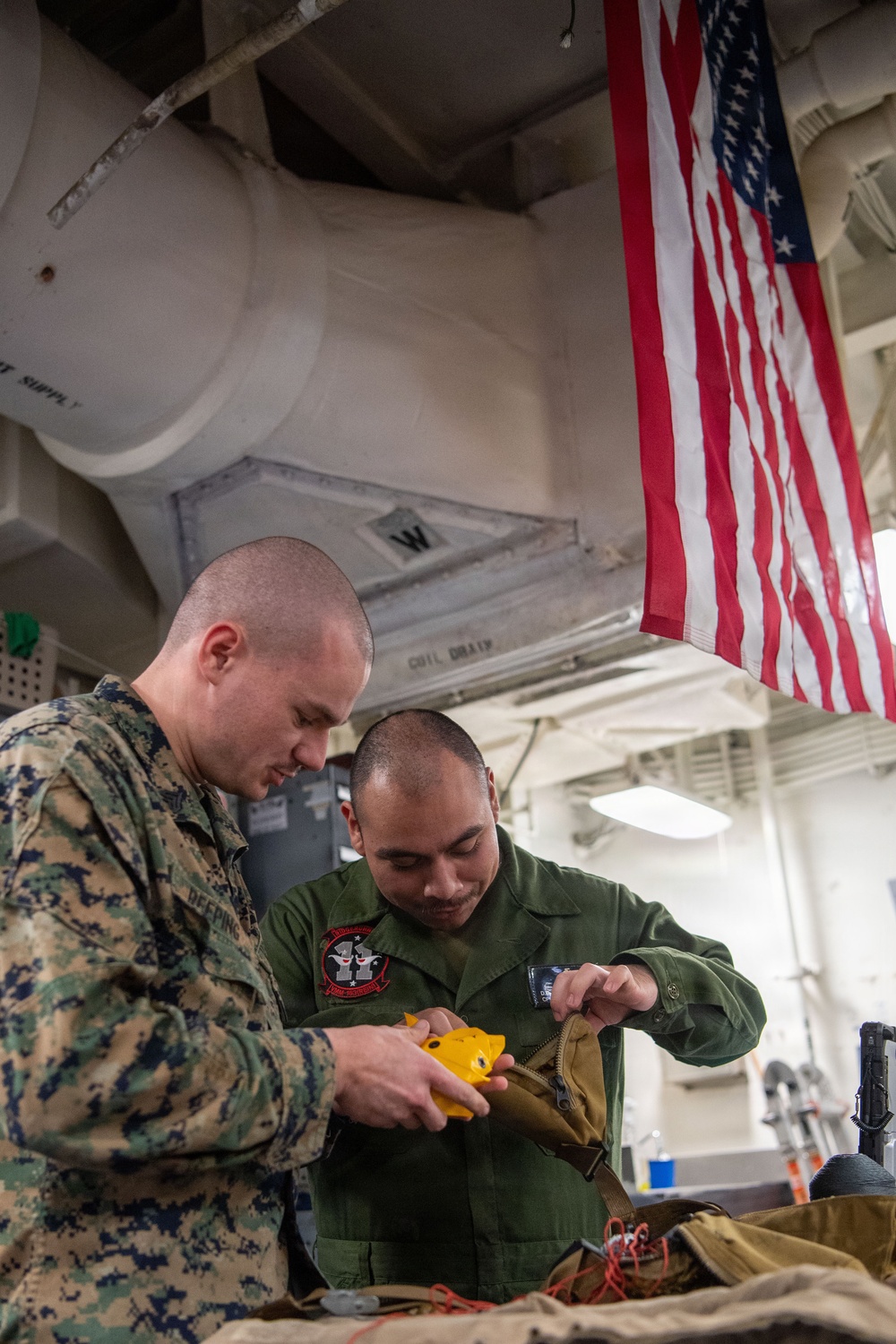 Boxer Marines, Sailors Conduct Maintenance Checks