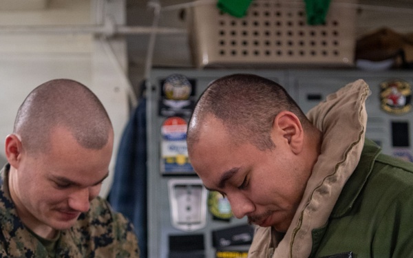 Boxer Marines, Sailors Conduct Maintenance Checks