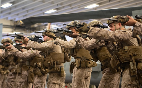 BOXARG Marines Conduct Weapons Familiarization