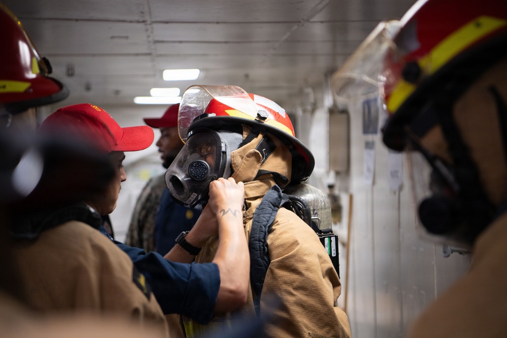 Boxer Conducts Fire Drills