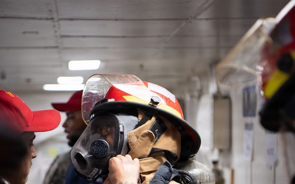 Boxer Conducts Fire Drills