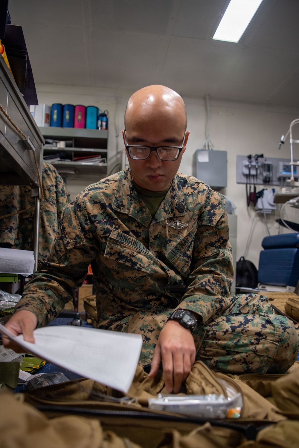 Boxer Maintains Medical Readiness
