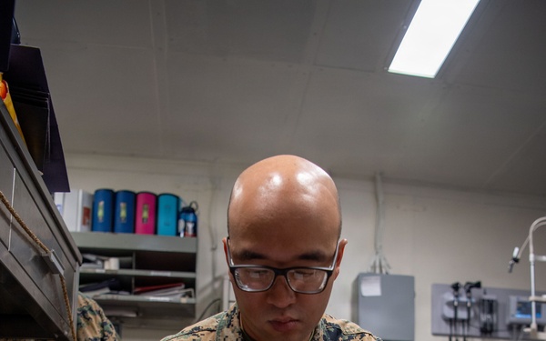 Boxer Maintains Medical Readiness