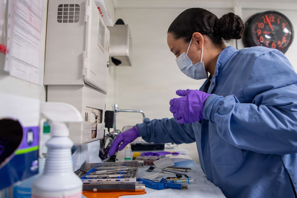 Boxer Maintains Medical Readiness