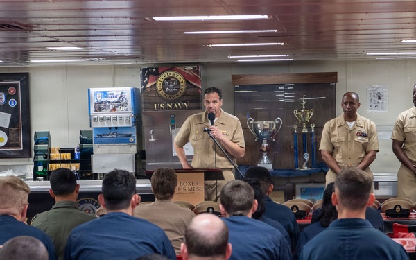 Boxer hosts Chief Birthday Celebration