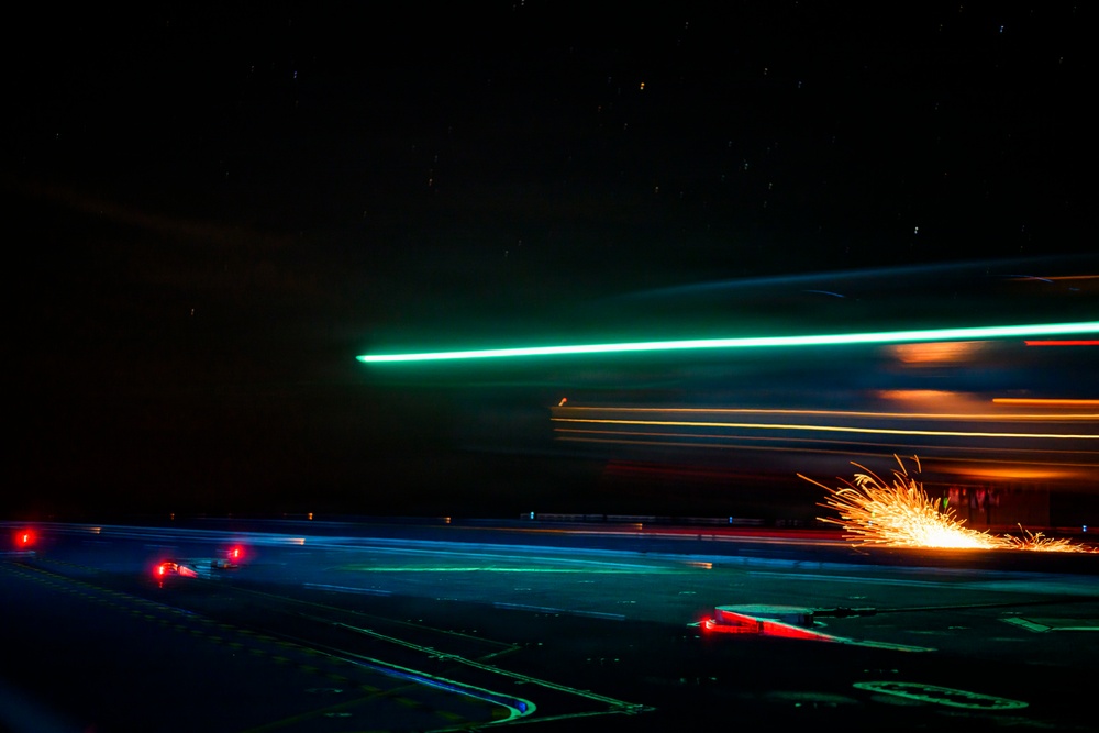 USS Theodore Roosevelt Night Flight Operations