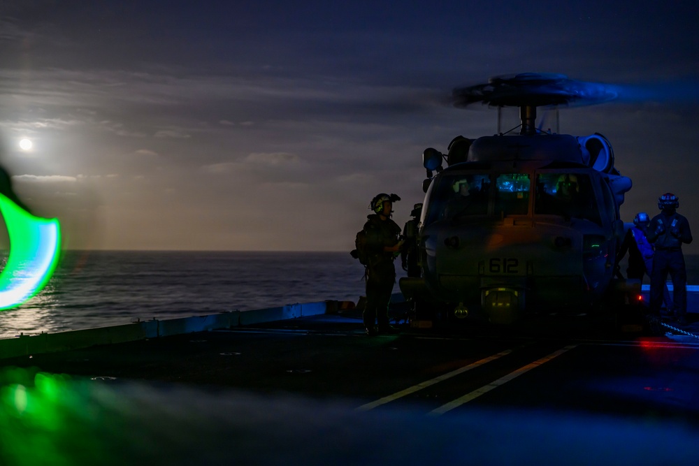 USS Theodore Roosevelt Night Flight Operations