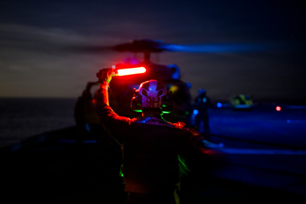 USS Theodore Roosevelt Night Flight Operations