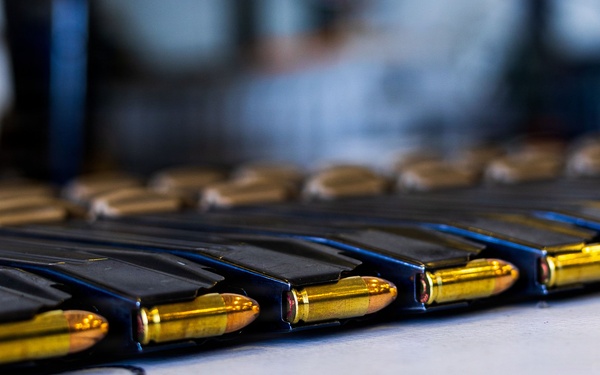 11th MEU Marines, Sailors Conduct Pistol Range Aboard USS Boxer