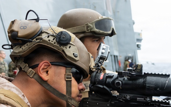 USS Portland Sailors and Marines Conduct Routine Operations
