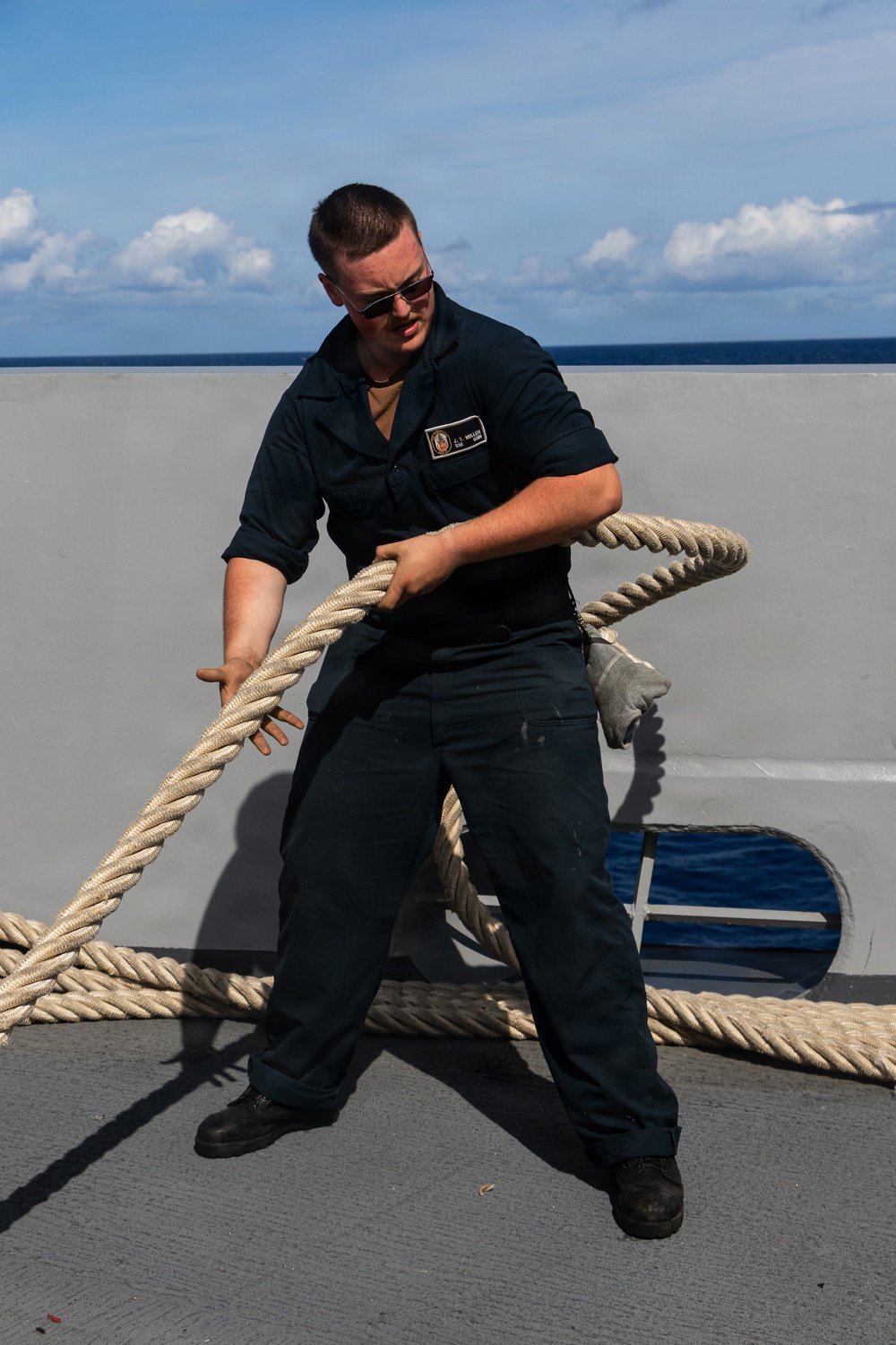 USS Portland Sailors and Marines Conduct Routine Operations