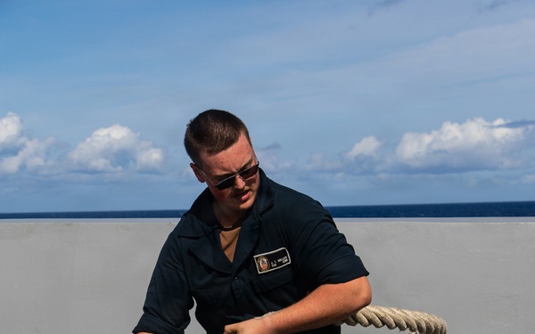 USS Portland Sailors and Marines Conduct Routine Operations