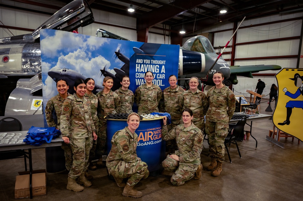 Members from the 103d Airlift Wing help inspire the next generation of aviators