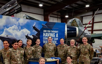 Members from the 103d Airlift Wing help inspire the next generation of aviators