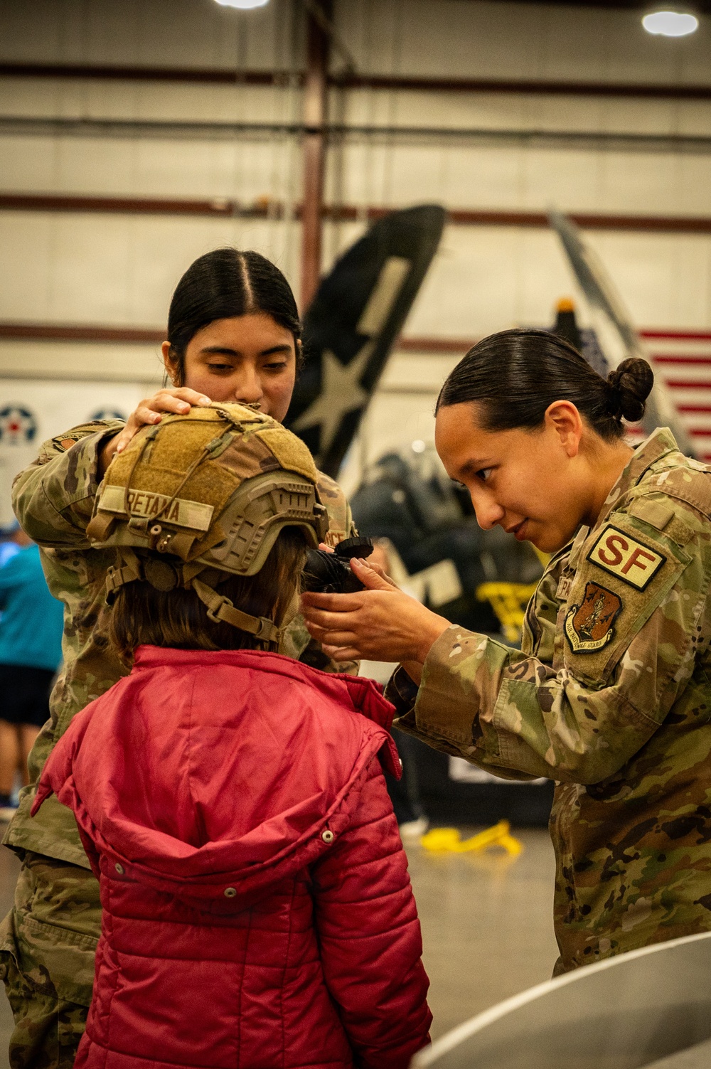 Members from the 103d Airlift Wing help inspire the next generation of aviators