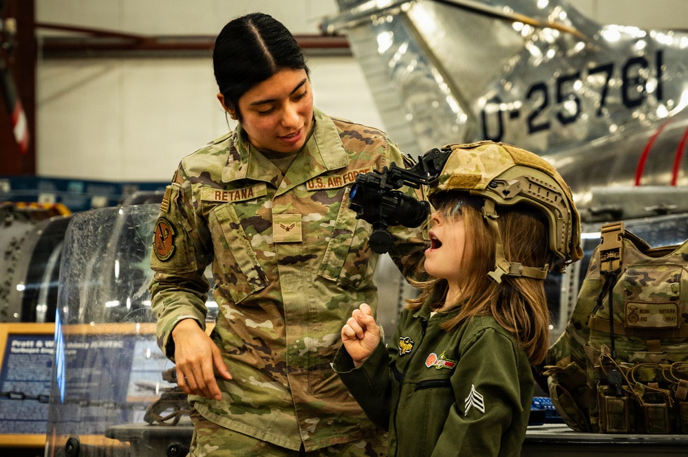 Members from the 103d Airlift Wing help inspire the next generation of aviators