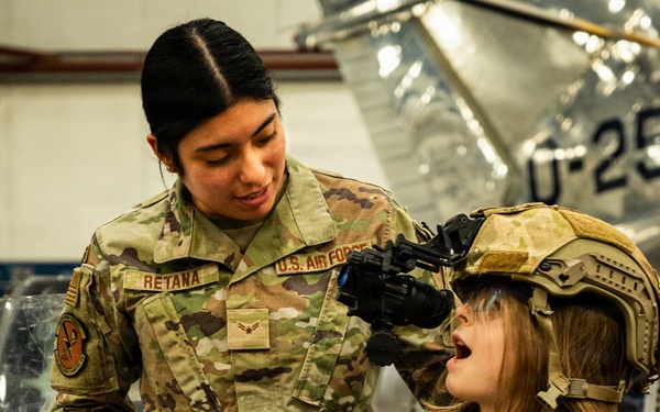 Members from the 103d Airlift Wing help inspire the next generation of aviators