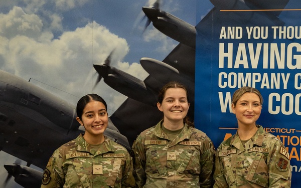 Members from the 103d Airlift Wing help inspire the next generation of aviators